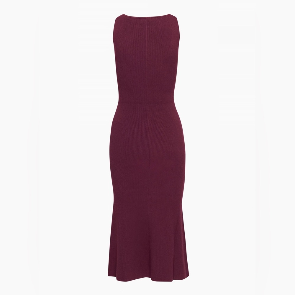 Aritzia Wilfred Tierra Dress, spiced burgundy, body-con dress, 2xs - Picture 8 of 15